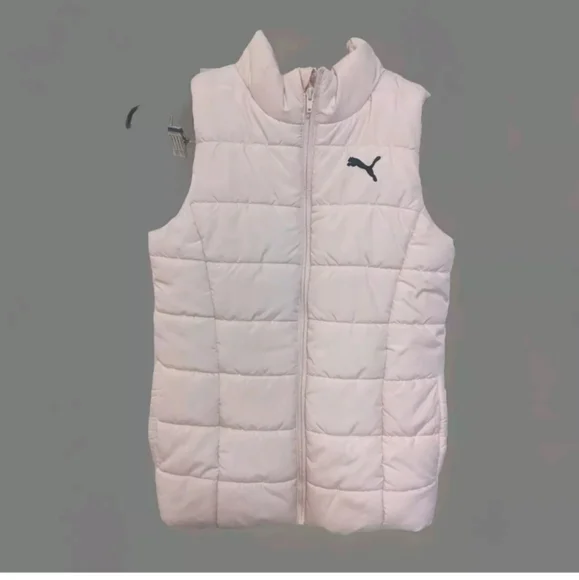 Puma vest women's size 10 Medium puffer Pink M - Picture 3 of 11